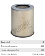 ������ ��������� 12FM,12FH, E420L, Hengst LX1281 ����