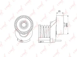 ���������� ���������� ����� VW Golf (08-12) AUDI A3 (07-12) Skoda Fabia (07-14) � ������� LYNX 27218 ����