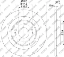 ���� ��������� /������ /TI-GUAR ��� Mitsubishi Outlander 2012-; 302/10��; TG-4615A125 RN1567 4615A155 4615A168 Tiguar TG4615A125 TG4615A125 ����