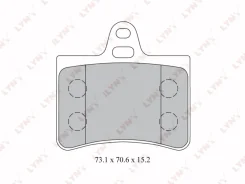 ������� ��������� Citroen C5 (01-) ������ (4��. ) LYNX GDB1450 ����