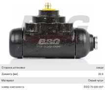 ����������� Citroen �������� ���������� �������, BSG70220007, BSG PRK114 ����