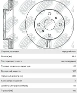 ���� ��������� Toyota Corolla (92-95) �������� (1��. ), RN1250, NIBK DF1423 ����