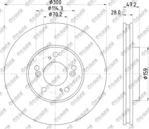 ���� ��������� /�������� TI-GUAR /Honda Odyssey RA6/RA7 1999-2003 Accord 2.2 CL1 EuroR; 300��/28��; TG-45251-S1A-E20; RN1901V 562283B 45251S1A405 Tigu...