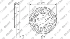 ���� ��������� /�������� /TI-GUAR ��� Lexus GS IS250, Toyota Crown GS180, MARK X GRX120; 296/32��; TG-43512-30320 RN1536V 4351230320 4351230320 Tiguar...