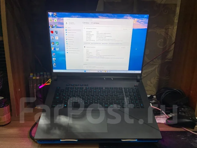 Asus ROG Strix G18. 18", 2,2����, ��� 32 ��, ���� 2 700���, WiFi: 1, Bluetooth: 1, ����������� �� 1��. ����