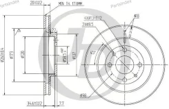 ���� ��������� �������� DF4107 (260x19,8) 4 ��� JBD0001 ����