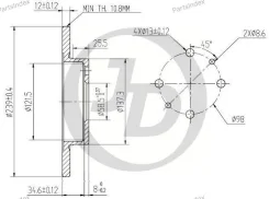 ���� ��������� �������� DF1748 (239x12) 4 ��� JBD0002 ����