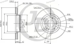 ���� ��������� �������� DF4486 (282x23) 5 ��� JBD0041 ����