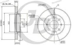 ���� ��������� �������� DF4439 (236x20) 4 ��� JBD0047 ����