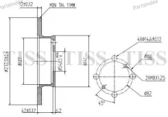 ���� ��������� �������� DF1409 (238x12) 4 ��� JBD0056 ����