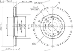 ���� ��������� �������� DF4183 (283x26) 4 ��� JBD0054 ����