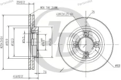 ���� ��������� �������� DF4521 (255x25) 4 ��� JBD0069 ����