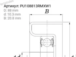 �������� ����� (0224) KOYO PU108813RMXW1 PU108813RMXW1 ����