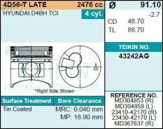 ������� ��������� Teikin 43242AG STD (4��/����) 43242AGSTD ����