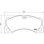 ������� ��������� Porsche Macan 14- �������� Brembo P 65 017 Brembo P65017 P65017 ����