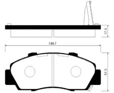 ������� ��������� �������� ������ Honda: CR-V 95-02, Prelude 96-00, Accord 91-02, HR-V 99- HP2010 HP2010 ����