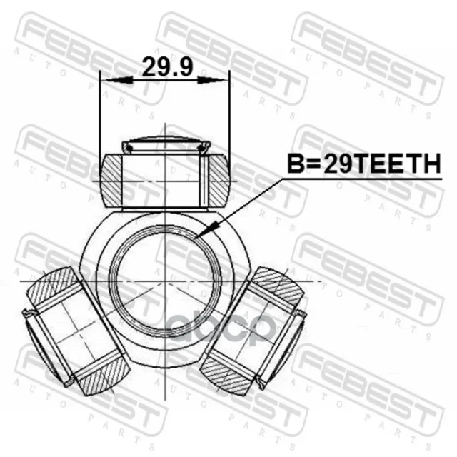 ������� ������� Febest ���. 0416DA 0416DA ����
