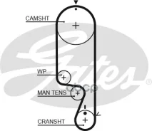 ������ ��� Gates ���. 5535XS 5535XS Gates 77109x25 HSN 5535XS ����