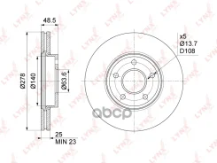 ���� ��������� ������������� (278x25) | ����� | LYNXauto ���. BN1024 BN1024 LYNXauto BN1024 ����