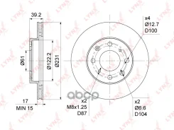 ���� ��������� ������������� (231x17) | ����� | LYNXauto ���. BN1046 BN1046 LYNXauto BN1046 ����