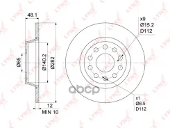 ���� ��������� ��������������� (282x12) | ��� | LYNXauto ���. BN1198 BN1198 LYNXauto BN1198 ����