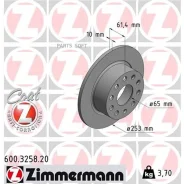 ���� ��������� ! ����. 253x10/61-5x112 Audi A3, Skoda Octavia/Superb, VW Golf 1.2TSI-3. Zimmermann 600325820 600325820 ����