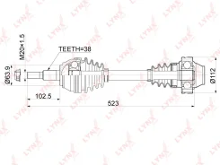 ������ � ����� ����� ����/��� VW Touareg 2.5 R5 TDI 03- / 6MT/6AT / = FR LH=RH LYNX CD1167 CD1167 ����