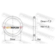������ �������������� 7.5x1.5 | ����/��� | Febest 04400-002 Febest 04400002 ����