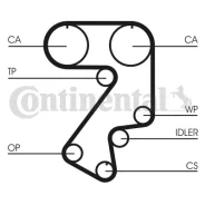 ������ ��� Toyota: Carina E 2.0 GTi 16V 92-97, Carina E ����� 2.0 GTi 16V 92-97, Celica 2.0 i 16V/2.0 i 16V/2.0 Contitech CT859 CT859 ����