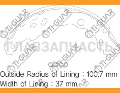 ��������� ������� /������ ������ /����� /TI-GUAR ��� Renault Duster 2010- Nissan Terrano 2014- D10; TG-3462; (BS43001) 4406000Q2F 440605238R 440607493...