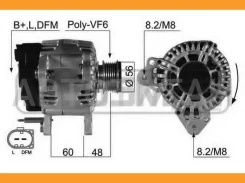 ��������� 14V 110A AUDI A I/A3, SEAT Altea/Ibiza IV/Leon/Toledo III 8EL738193001, 439501, 437470, TG11C017, 0986045390, 0124325083, 0124325130, DRB539...