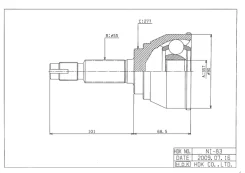 ���� �������� /�������� ������ /����� HDK ��� Nissan Almera N16 2000-2002; 35*55*27; NI-E113A; NIE113A NJ504NY 391015M310 HDK NIE113A NIE113A ����