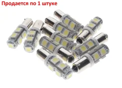 ����� ������������ 12V T4W BA9s 6000K 9 SMD 5050 White, 090131W, MEGA Electric ME090131W ����