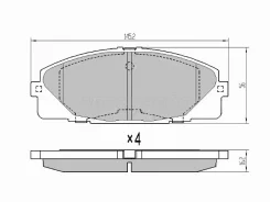������� ��������� Akebono AN-707K, �������� AN707K ����