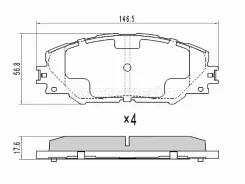 ������� ��������� Akebono AN-732K, �������� AN732K ����