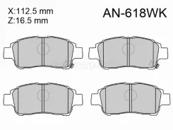 ������� ��������� Akebono AN-618WK, �������� AN618WK ����