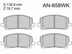 ������� ��������� Akebono AN-658WK, �������� AN658WK ����