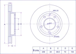 ���� ��������� /�������� /Tiguar ��� Mazda Premacy 19992005 Capella 1994; 258/ 24��; TGGA4Y3325X PD3518064S 10726 0986478227 09558411 Tiguar TGGA4Y332...