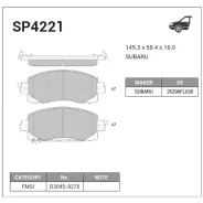 ������� ����. ���. Sangsin Brake SP4221 SP4221 ����