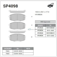 ������� ����. ���. Sangsin Brake SP4098 SP4098 ����