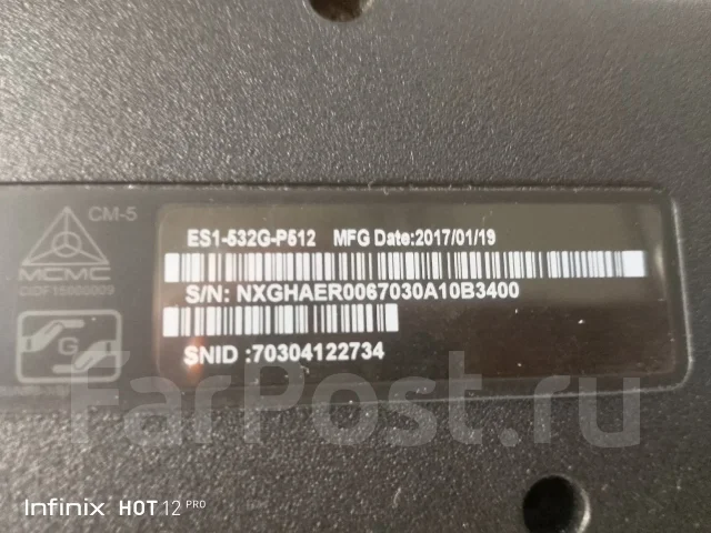 Acer Aspire ES1-532G. 15.6", 1,6����, ��� 4 ��, ���� 512���, WiFi: 1 ����