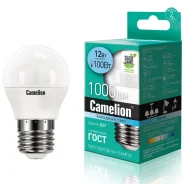����� ������������ E27 G45 12W (100W) 220V ��������, C-LED12-G45/845/E27, Camelion 222371 ����