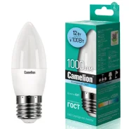 ����� ������������ E27 C35 12W (100W) 220V ��������, C-LED12-C35/845/E27, Camelion 222366 ����