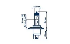 ����� ����������� H4 P43t 12V 100/90W 1 ��. Narva 48901 48901 ����