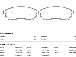 ������� ��������� �������� Nissan JUKE YF15 2014-2019, Teana J32 2008-2012, Teana J32 2011-2014, Tiida C11 2007-2014, CUBE III Z12 2008-2020 NIBK PN24...