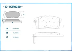 ������� ��������� �������� Mitsubishi COLT VI Z20 / Z30 2002-2008, COLT VI Z20 / Z30 2008-2012 Cworks C11CR0239 C11CR0239 ����