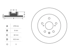 ���� ��������� ������ Suzuki Swift III 2004-2010, SX4 Classic EY / GY 2006-2014, FIAT Sedici 189 2006-2014, Suzuki SX4 YC11S 2007-2014 Cworks C220R074...