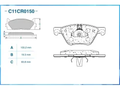 ������� ��������� �������� BMW 5-Series F10 / F11 2009-2013, 5-Series F10 / F11 2013-2016 Cworks C11CR0150 C11CR0150 ����