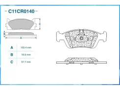 ������� ��������� �������� BMW 1-Series E87 / E81 2004-2011, 3-Series E90 / E91 2005-2012 Cworks C11CR0140 C11CR0140 ����