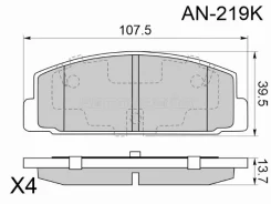 ������� ��������� Akebono AN-219K, ������ AN219K ����